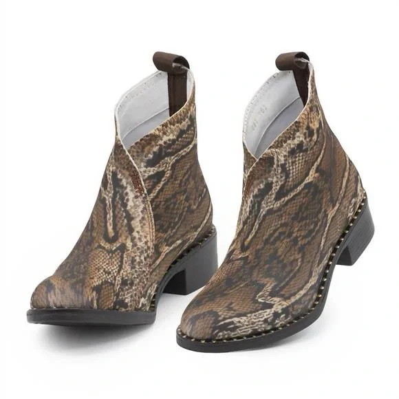 Charleston and Co. Liberty Python ankle boot - size 7 - Picture 1 of 6